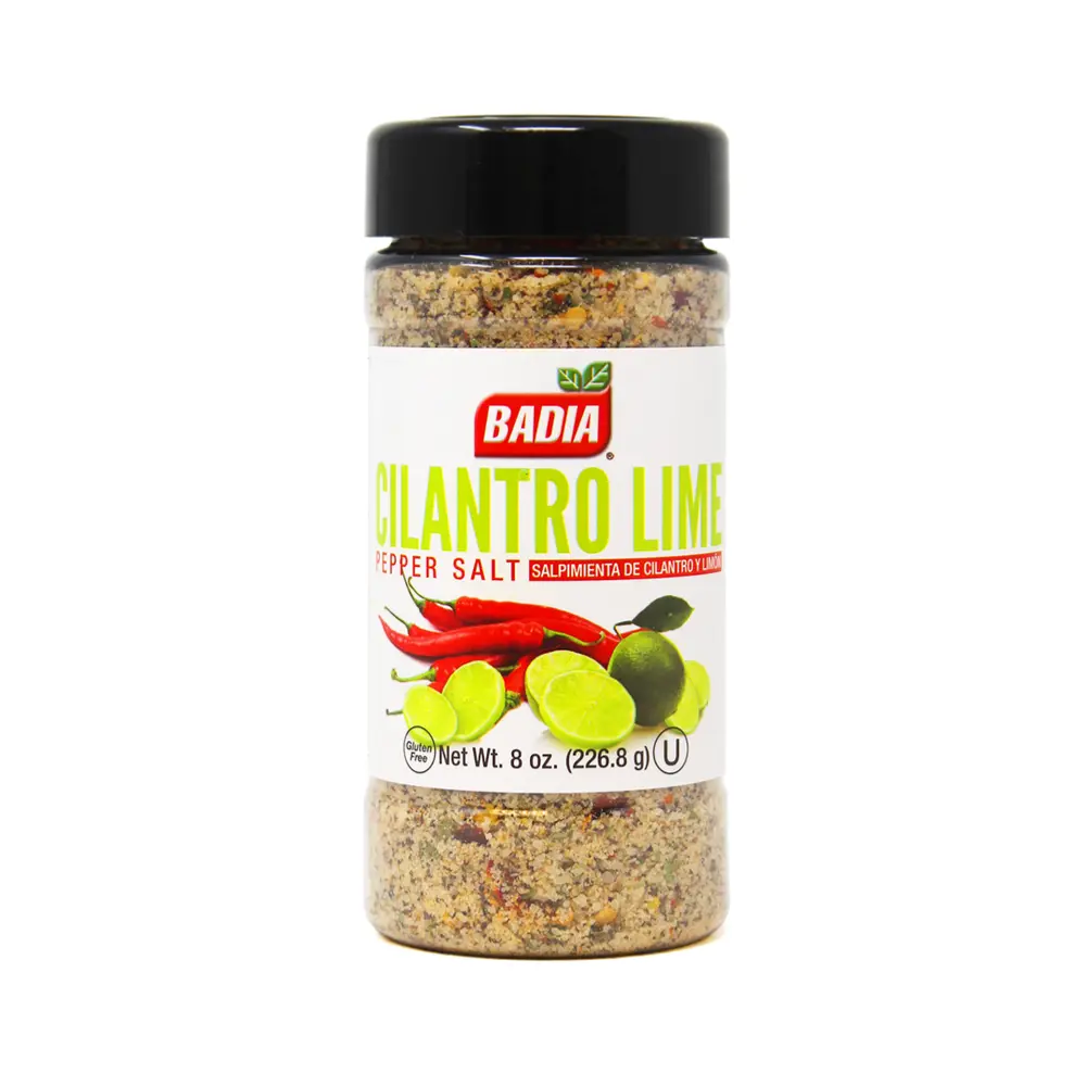 Muối Tiêu Chanh Rau Mùi, Cilantro Lime Pepper Salt, Gluten Free, 8 oz (226g) - BADIA